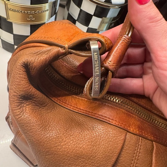 Leather Michael Kors shoulder purse - Picture 7 of 13